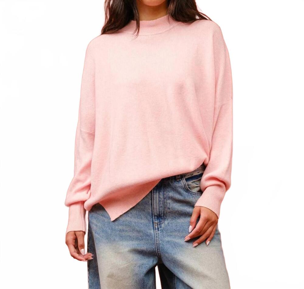 NEW SIGNATURE8 cashmere blend sweater in pink